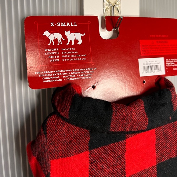 Plaid pet pajamas size XS - Picture 4 of 5